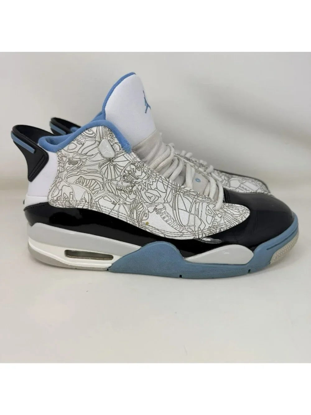 Nike Air Jordan Dub Zero “UNC” White Blue Black Men’s Size 8